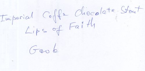 Imperial Coffee Chocolate Stout 